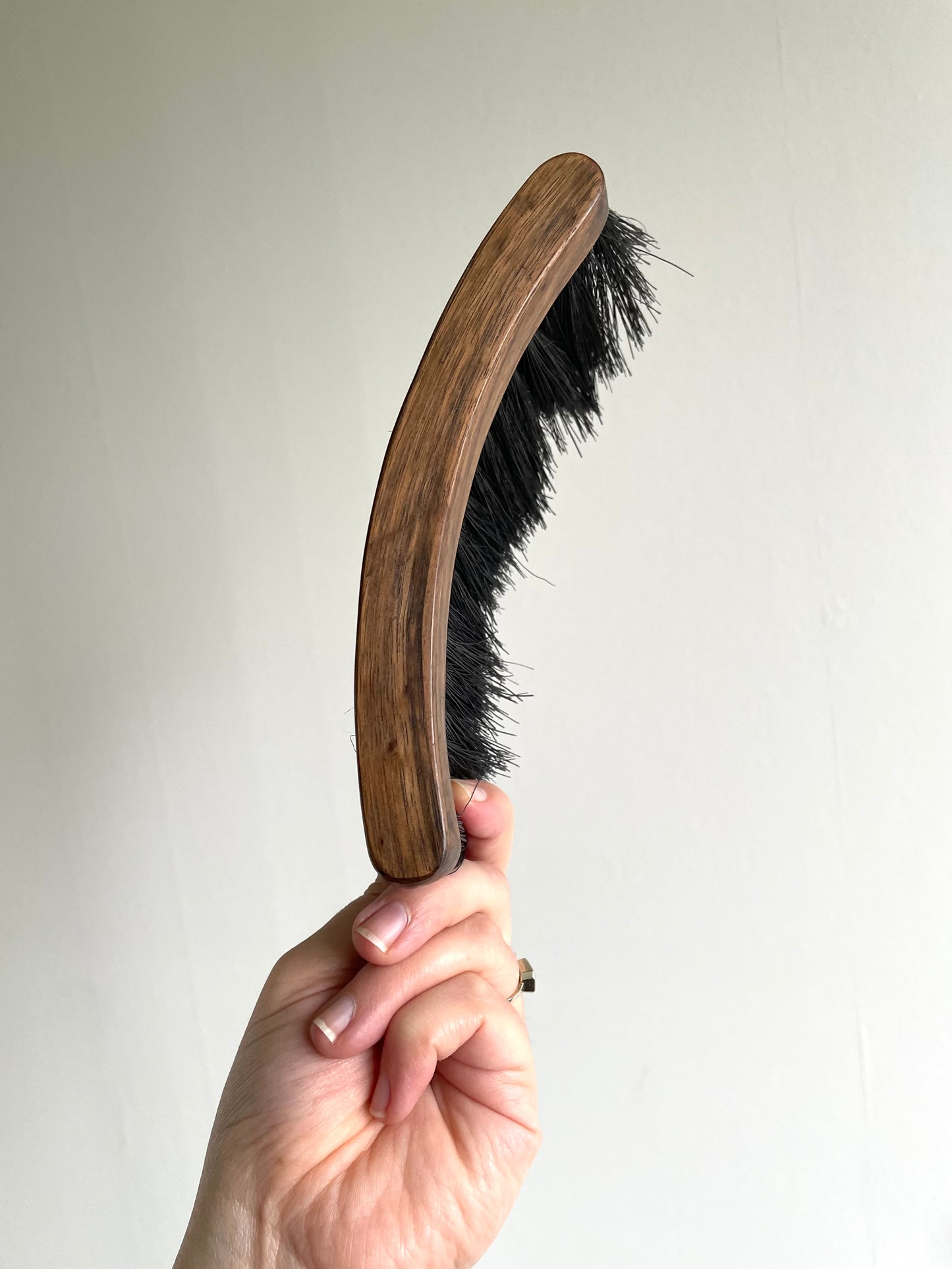 Curved Walnut Brush
