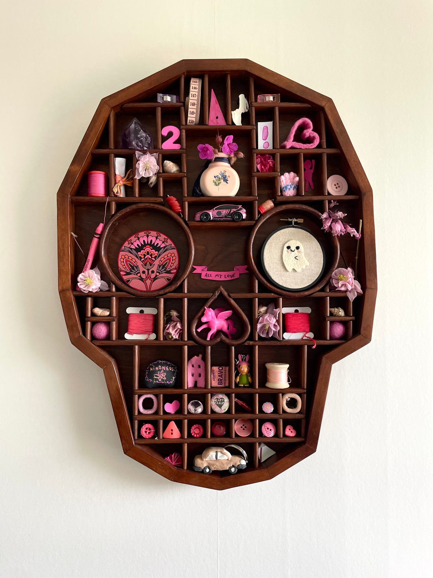 Skull-Shaped Curiosity Cabinet