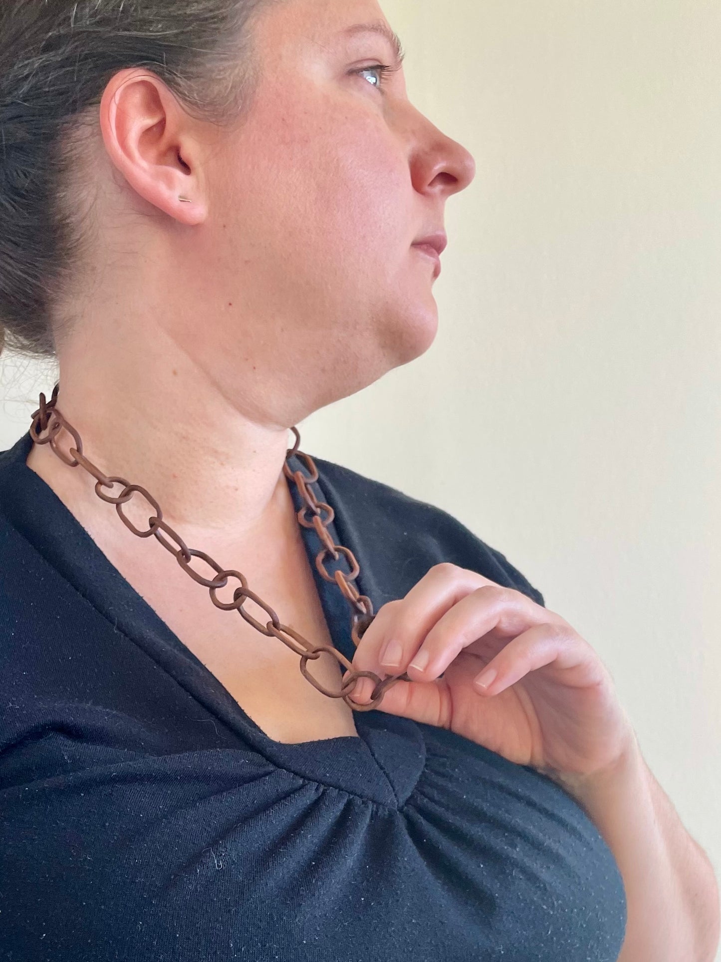 Thirty-Two Link Chain in Walnut
