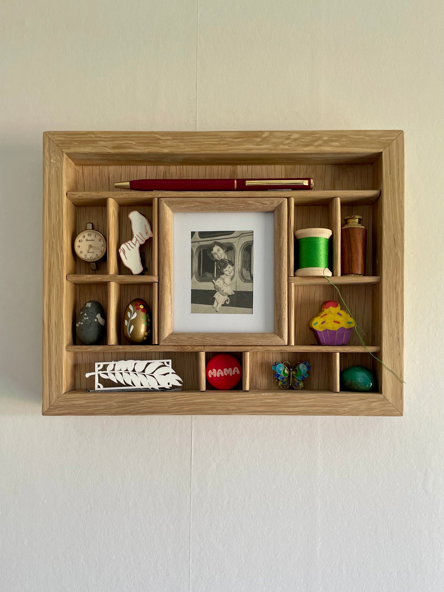 Curio Cabinet with Picture Frame
