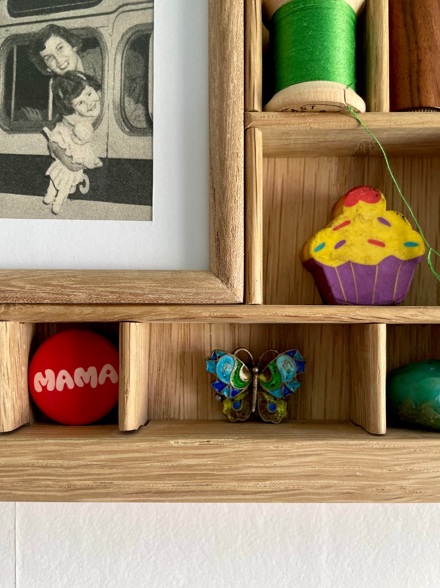 Curio Cabinet with Picture Frame