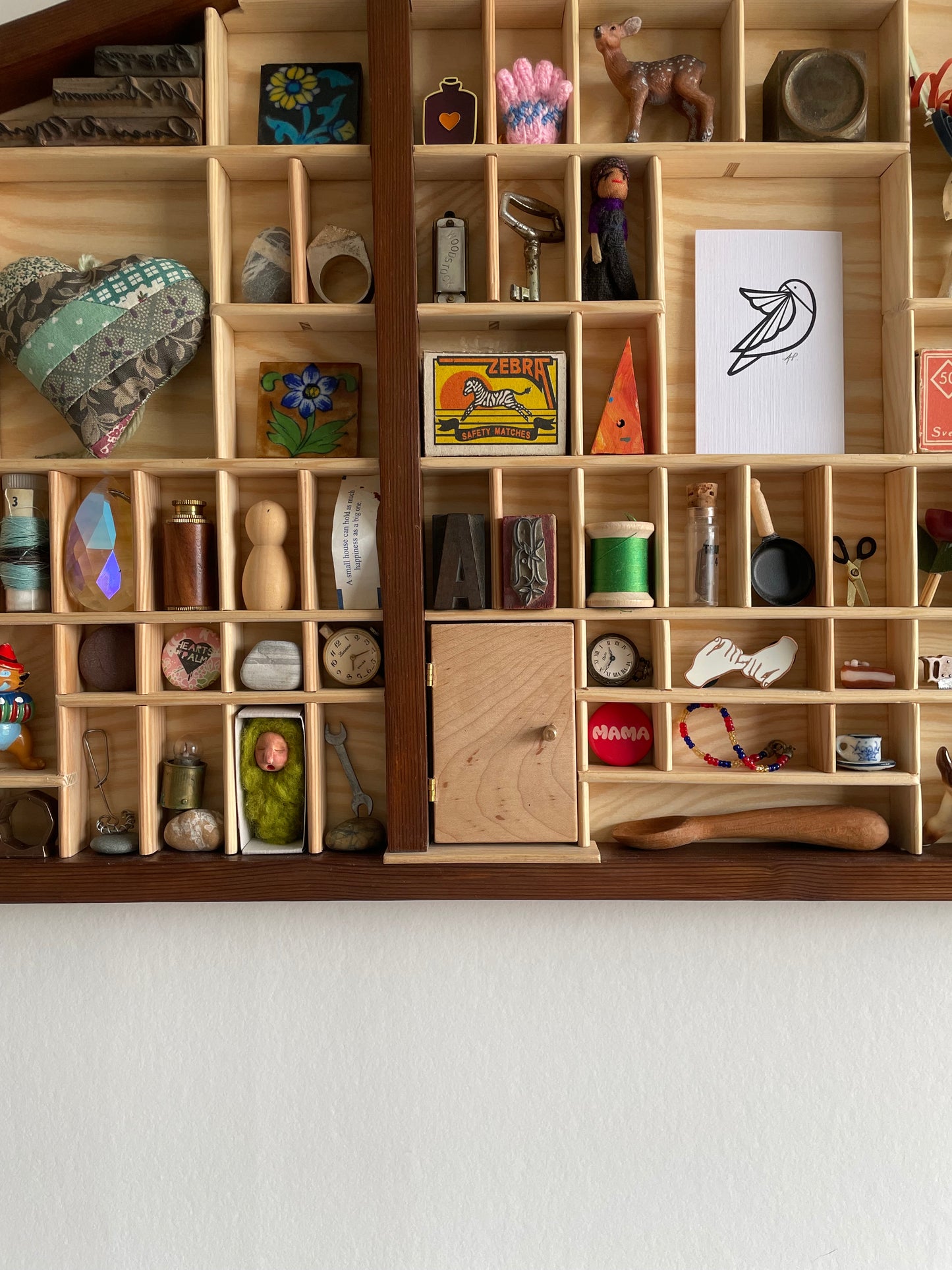 House-Shaped Curiosity Cabinet