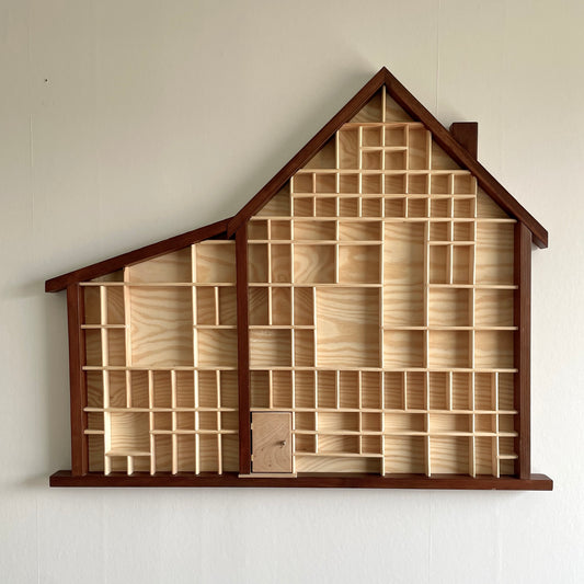 House-Shaped Curiosity Cabinet