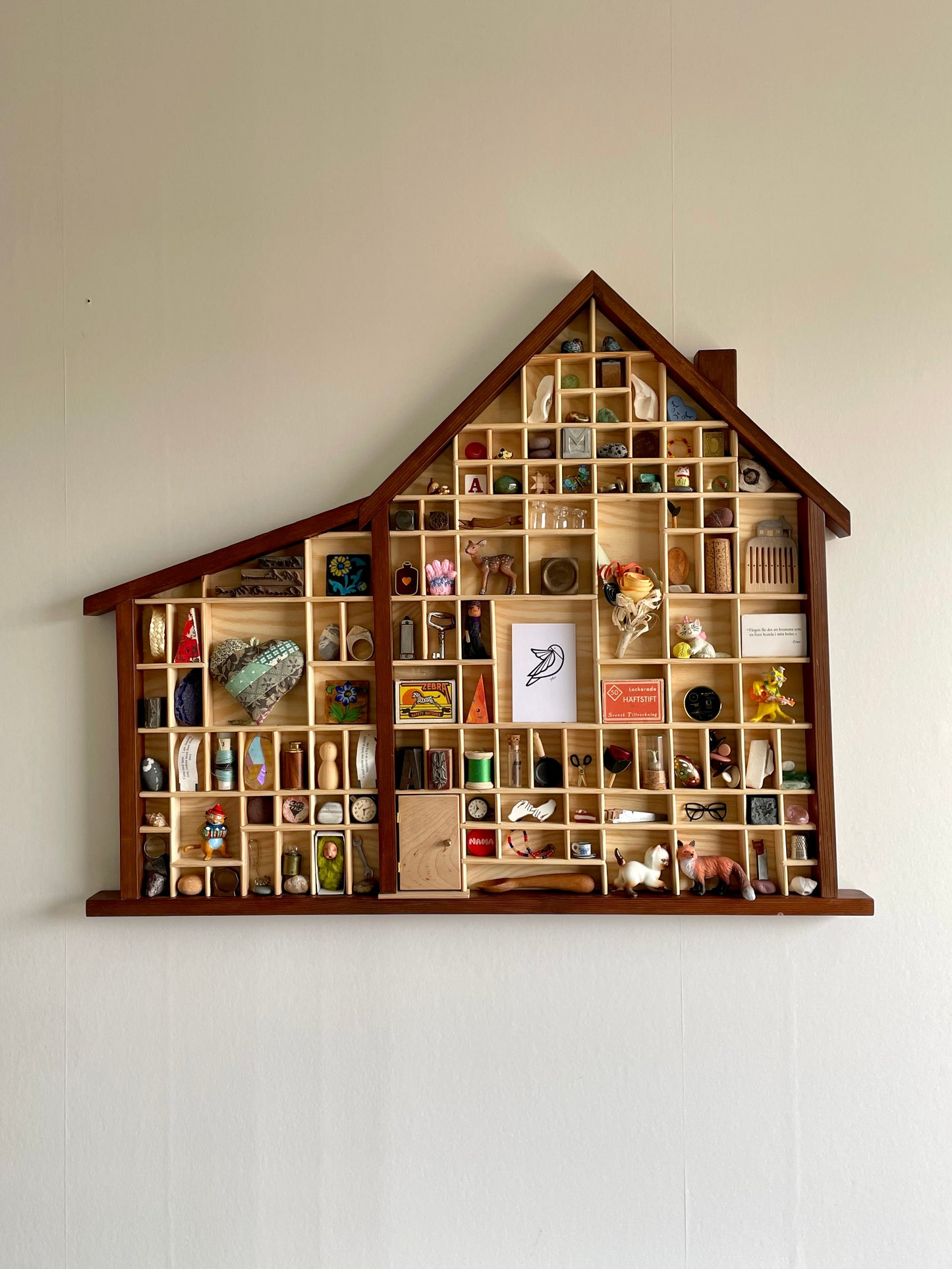 House-Shaped Curiosity Cabinet