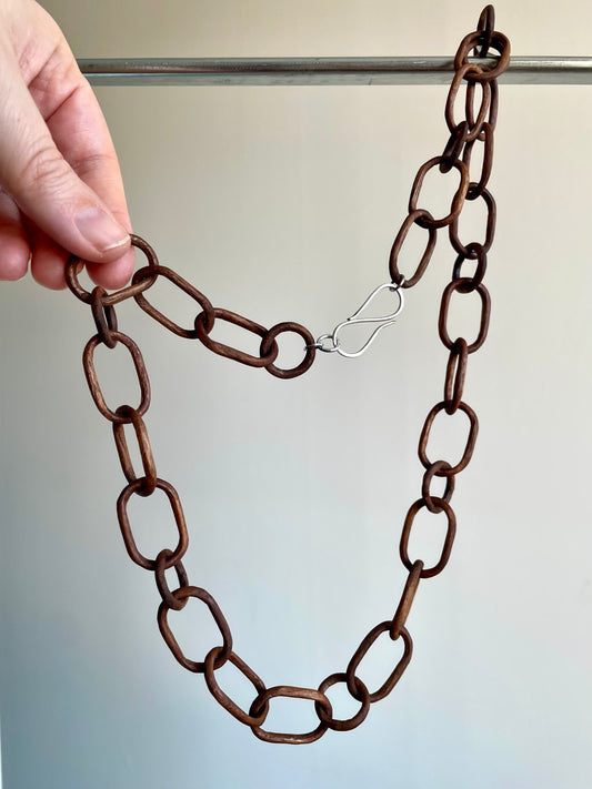 Thirty-Two Link Chain in Walnut
