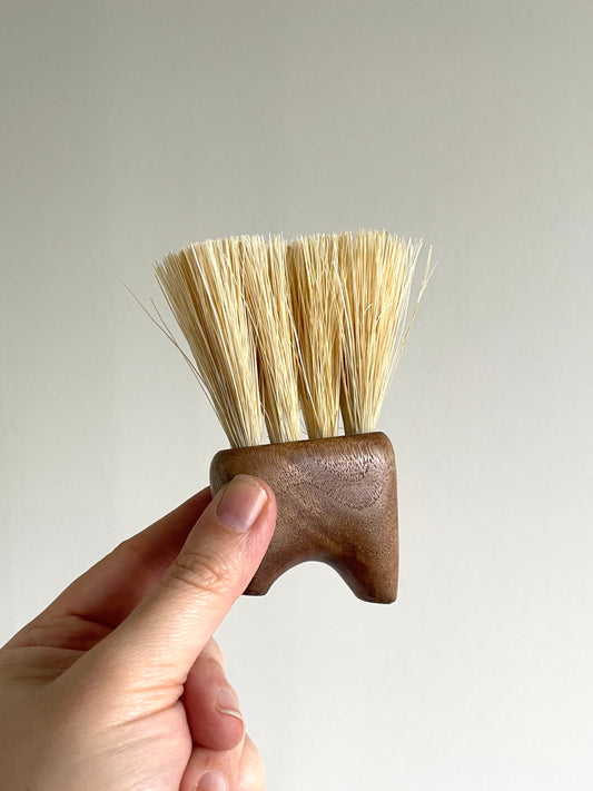 Walnut Brush with Feet